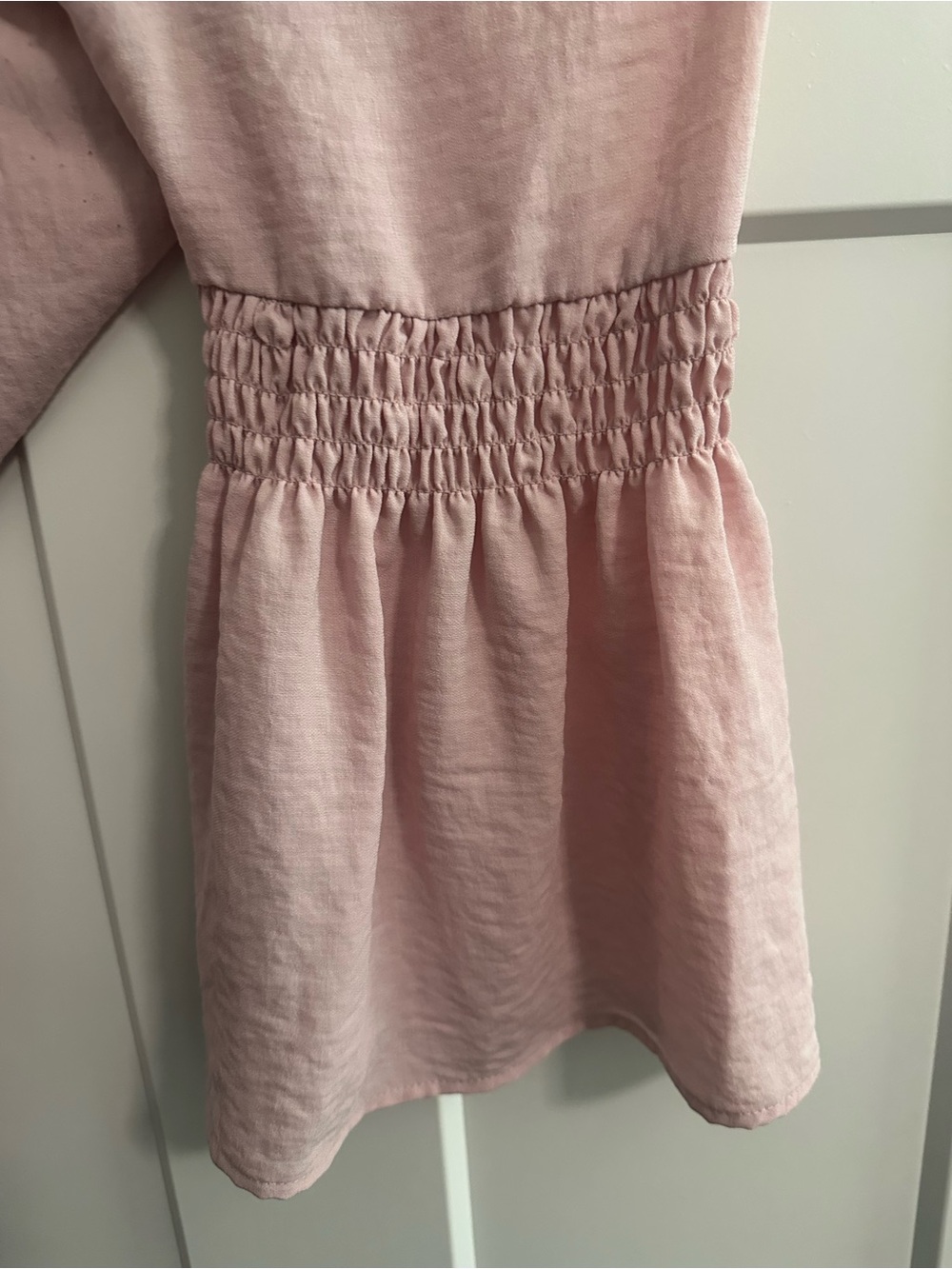 Spense Light Blush Smocked Bell-Sleeve Top - Picture 4 of 4